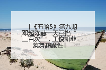 《五哈5》第九期邓超陈赫一天互掐“三百次”，王俊凯韭菜舞超魔性