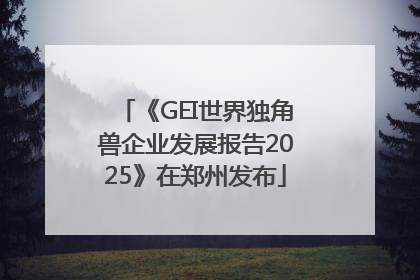 《GEI世界独角兽企业发展报告2025》在郑州发布