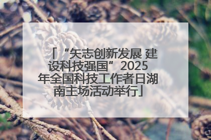 “矢志创新发展 建设科技强国”2025年全国科技工作者日湖南主场活动举行
