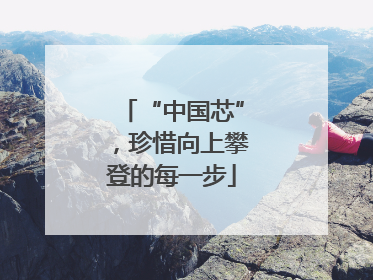 “中国芯”，珍惜向上攀登的每一步