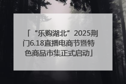 “乐购湖北”2025荆门6.18直播电商节暨特色商品市集正式启动
