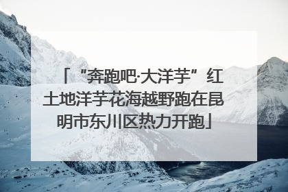 “奔跑吧·大洋芋”红土地洋芋花海越野跑在昆明市东川区热力开跑