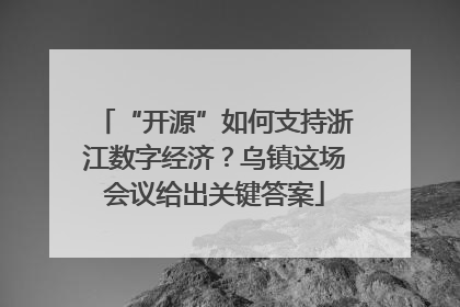 “开源”如何支持浙江数字经济？乌镇这场会议给出关键答案