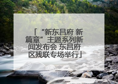 “新东昌府 新篇章”主题系列新闻发布会 东昌府区残联专场举行
