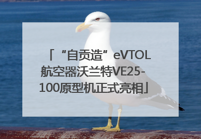 “自贡造”eVTOL航空器沃兰特VE25-100原型机正式亮相