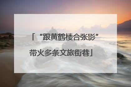 “跟黄鹤楼合张影”带火多条文旅街巷
