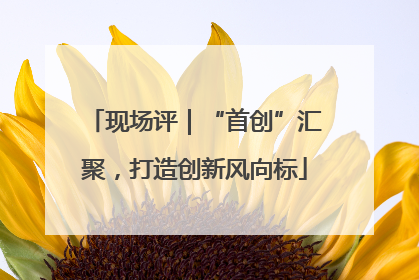 现场评｜“首创”汇聚，打造创新风向标