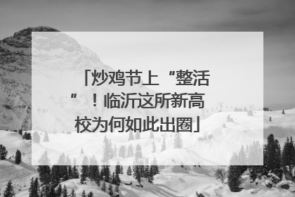 炒鸡节上“整活”！临沂这所新高校为何如此出圈