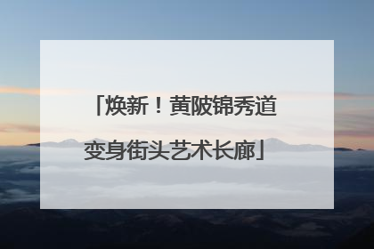 焕新！黄陂锦秀道变身街头艺术长廊
