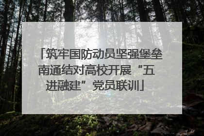 筑牢国防动员坚强堡垒 南通结对高校开展“五进融建”党员联训