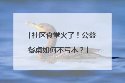 社区食堂火了！公益餐桌如何不亏本？