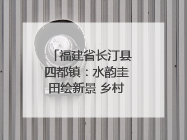 福建省长汀县四都镇：水韵圭田绘新景 乡村振兴谱华章