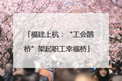 福建上杭：“工会鹊桥”架起职工幸福桥