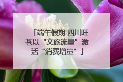 端午假期 四川旺苍以“文旅流量”激活“消费增量”