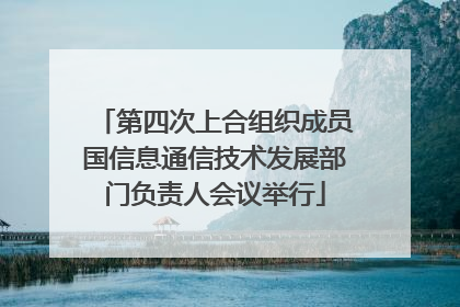 第四次上合组织成员国信息通信技术发展部门负责人会议举行