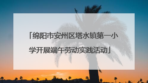 绵阳市安州区塔水镇第一小学开展端午劳动实践活动