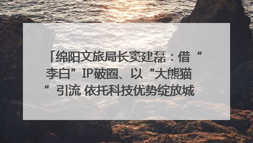 绵阳文旅局长窦建磊：借“李白”IP破圈、以“大熊猫”引流 依托科技优势绽放城市文旅魅力｜文旅局长说
