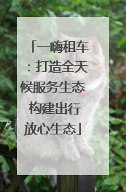一嗨租车：打造全天候服务生态 构建出行放心生态