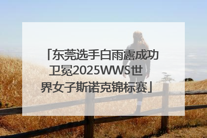 东莞选手白雨露成功卫冕2025WWS世界女子斯诺克锦标赛