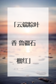 云端粽叶香 鲁疆石榴红