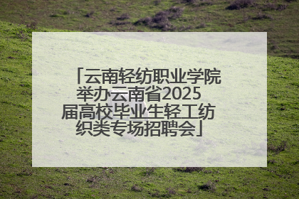 云南轻纺职业学院举办云南省2025届高校毕业生轻工纺织类专场招聘会