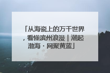 从海瓷上的万千世界，看懂滨州浪漫｜潮起渤海・网聚黄蓝