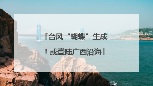 台风“蝴蝶”生成！或登陆广西沿海