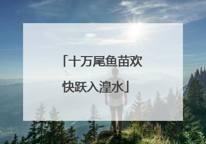 十万尾鱼苗欢快跃入湟水