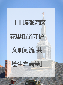 十堰张湾区花果街道守护文明河流 共绘生态画卷
