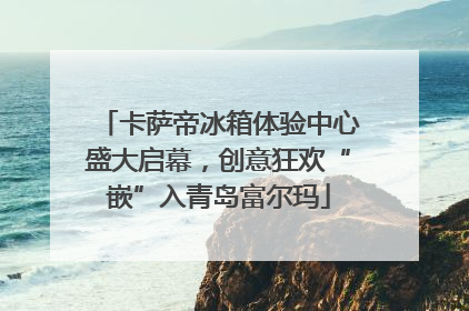 卡萨帝冰箱体验中心盛大启幕，创意狂欢“嵌”入青岛富尔玛