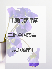 厦门获评第二批全国禁毒示范城市