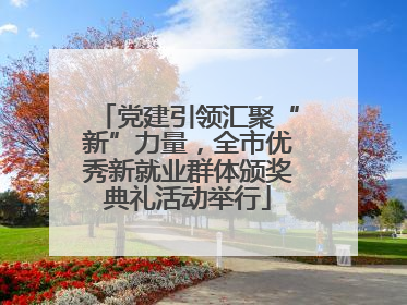 党建引领汇聚“新”力量，全市优秀新就业群体颁奖典礼活动举行