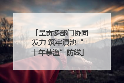 呈贡多部门协同发力 筑牢滇池“十年禁渔”防线