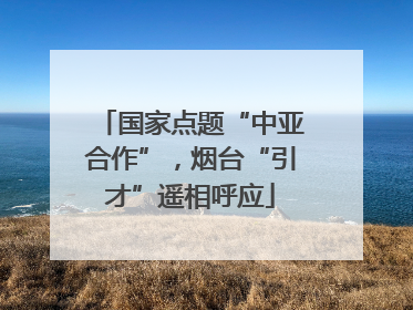 国家点题“中亚合作”，烟台“引才”遥相呼应