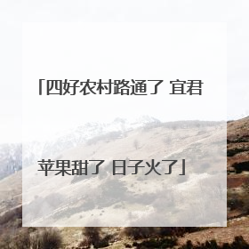 四好农村路通了 宜君苹果甜了 日子火了