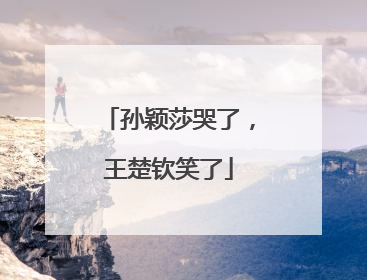 孙颖莎哭了，王楚钦笑了