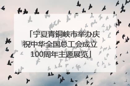 宁夏青铜峡市举办庆祝中华全国总工会成立100周年主题展览