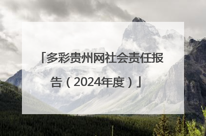 多彩贵州网社会责任报告（2024年度）