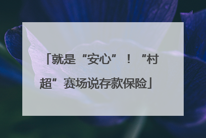 就是“安心”！“村超”赛场说存款保险