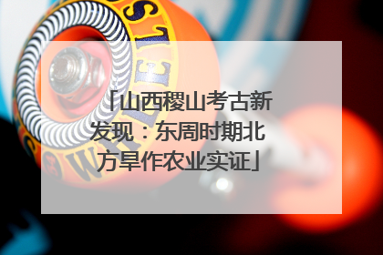 山西稷山考古新发现：东周时期北方旱作农业实证