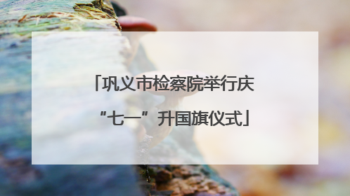 巩义市检察院举行庆“七一”升国旗仪式