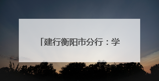 建行衡阳市分行：学习张富清先进事迹 书写金融为民美好篇章