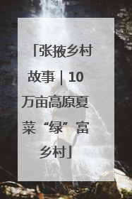 张掖乡村故事｜10万亩高原夏菜“绿”富乡村