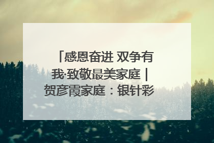 感恩奋进 双争有我·致敬最美家庭｜贺彦霞家庭：银针彩线绣出好日子