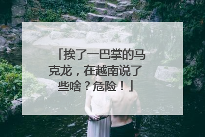 挨了一巴掌的马克龙，在越南说了些啥？危险！