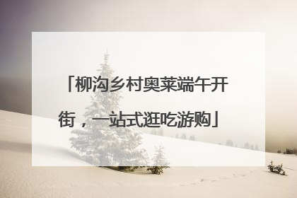 柳沟乡村奥莱端午开街，一站式逛吃游购