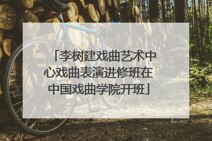 李树建戏曲艺术中心戏曲表演进修班在中国戏曲学院开班