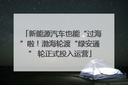 新能源汽车也能“过海”啦！渤海轮渡“绿安通” 轮正式投入运营
