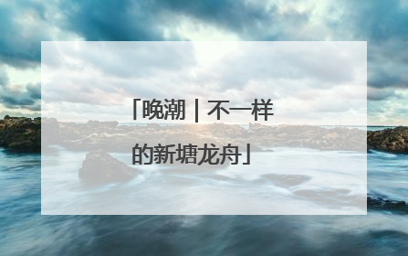 晚潮｜不一样的新塘龙舟