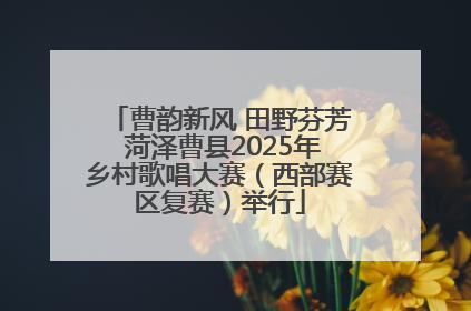 曹韵新风 田野芬芳 菏泽曹县2025年乡村歌唱大赛（西部赛区复赛）举行